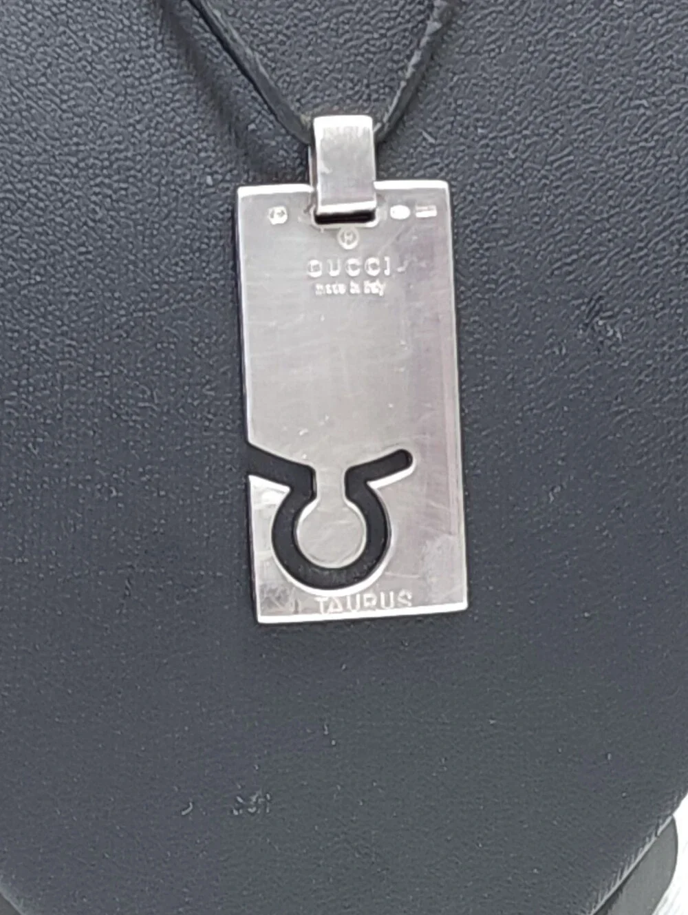 Authentic Gucci 925 Silver Taurus Necklace